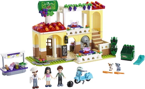 Miniatura 2 de LEGO Friends Heartlake City Restaurant 41379 - Juego de restaurante con mini muñecas y scooter de juguete para juego de simulación, kit