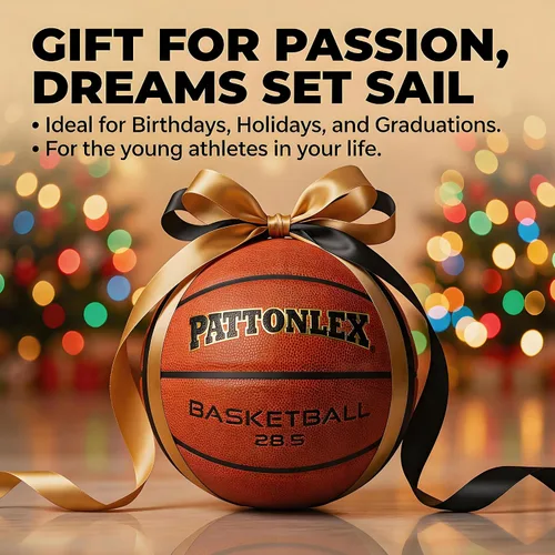 Miniatura 6 de Basketball Ball – Official Size– Composite Leather Indoor/Outdoor Basketball for Men, Women & Girls, with Pump Marrón-NO.6