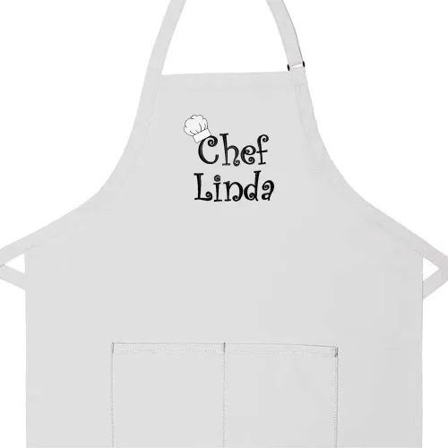 Miniatura 2 de Hecho en los EE. UU. Delantal Premium Bordado Personalizado para Adultos para Hombres Mujeres Día del Padre Día de la Madre Cocina Barbacoa Parrilla
