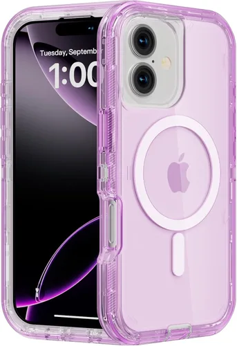 Miniatura 33 de Follaroma para iPhone 17 Pro Max, Funda Compatible con MagSafe, Funda Magnética Transparente de Doble Capa, Funda Resistente Anti-Caída y a Prueba