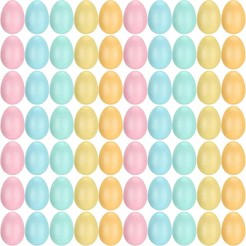 Miniatura 7 de 100 piezas de huevos a granel, instrumentos musicales de percusión, huevos de maracas para niños, juguetes de plástico para aprender pintura, música