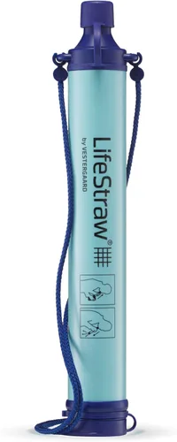 LifeStraw Filtro de agua personal para senderismo, camping, viajes y preparación para emergencias Azul