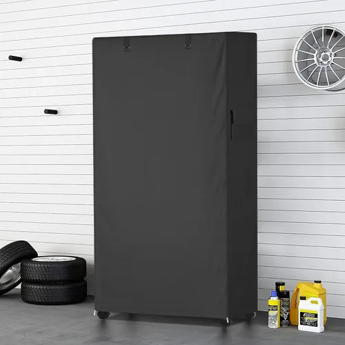 Miniatura 2 de Cubierta de Estante de Almacenamiento, Para Exteriores Extra Resistente 600D 36''An x 16''Pr x 72''Al Cubiertas de Estante Antipolvo Impermeables