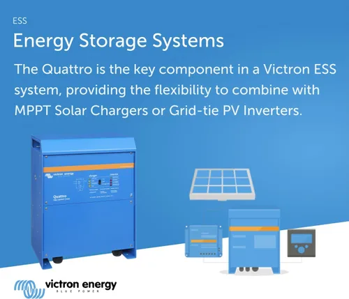 Miniatura 4 de Victron Energy Quattro - Inversor de onda sinusoidal pura de 5000 VA de 24 voltios y cargador de batería de 120 amperios