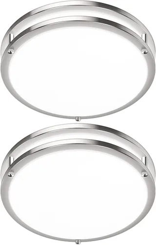 Miniatura 19 de Luces de Techo LED de 12 Pulgadas 36W, 2700K/3000K/4000K/5000K/6500K Ajustables de Montaje Empotrado, 3200LM Súper Brillantes Regulables Accesorio
