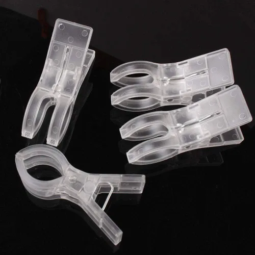 Miniatura 5 de WARMBUY Clips para toallas de plástico transparente, paquete de 8