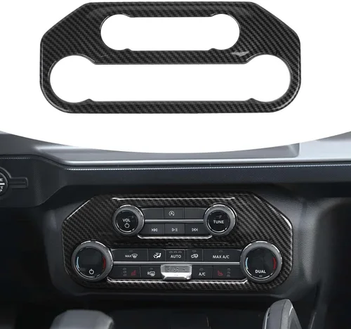 Miniatura 11 de RAZPOY para Bronco Cubierta del Panel del Interruptor de Aire Acondicionado, Moldura del Botón A/C de la Consola Central Compatible con Accesorios