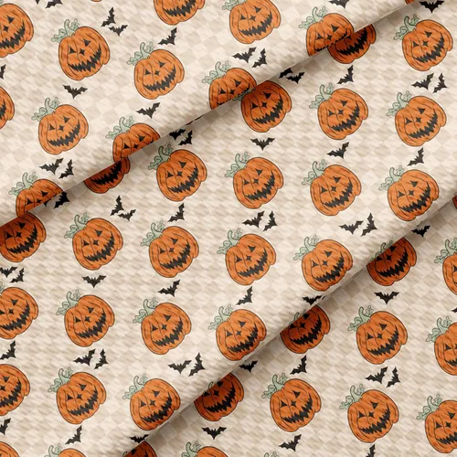 Miniatura 17 de The Yard - Tela texturizada con diseño de bala de calabaza de otoño para Halloween, Liverpool, elástica floral, 1 yarda, tela de punto grueso