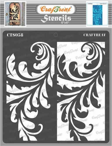 Miniatura 5 de CrafTreat - Plantillas reutilizables con puntos florales para pintar sobre madera, lienzo, papel, tela, suelo, pared y azulejos, adorno con cuentas