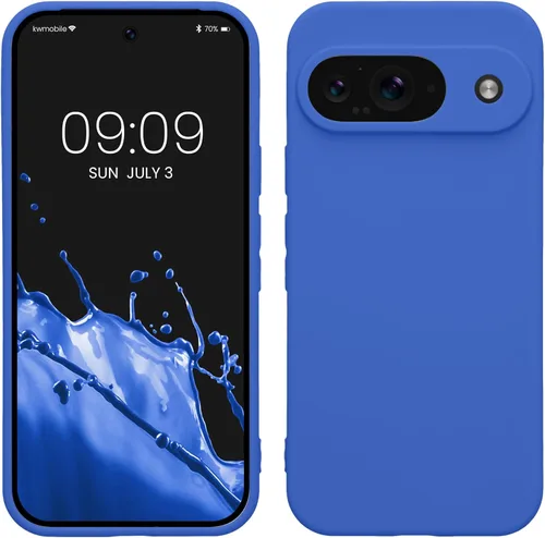Miniatura 76 de kwmobile Funda compatible con Google Pixel 9 Pro - Funda protectora delgada de TPU para teléfono - Acabado mate suave - Negro mate