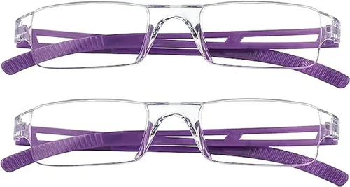Miniatura 9 de Paquete de 8 anteojos de lectura, lentes de lectura con bloqueo de luz azul para computadora para mujeres y hombres, antideslumbrantes y ligeros, 2