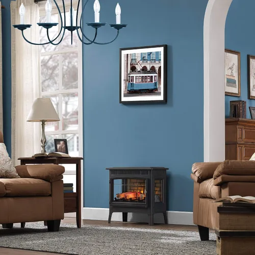 Miniatura 2 de Duraflame DFI-5010 - Estufa infrarroja en 3D para chimenea eléctrica con control remoto