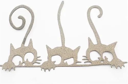 Miniatura 7 de Mvchifay Troqueles de corte de animales y gatos para hacer tarjetas, troquelados de metal, herramienta de álbumes de recortes, plantilla