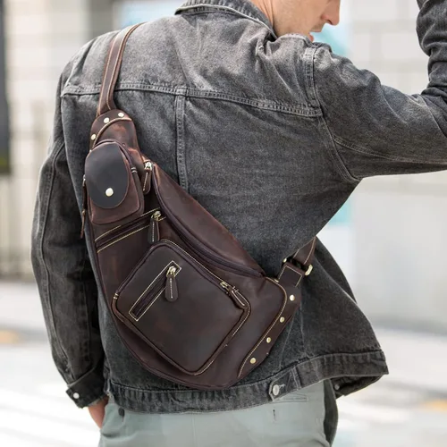 Miniatura 2 de Polare - Mochila táctica de cuero de grano completo para acampar al aire libre