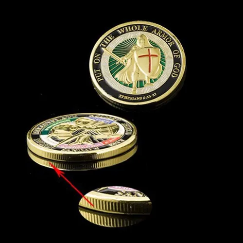 Miniatura 4 de Ponte toda la armadura de Dios Moneda de Oración Moneda de Desafío