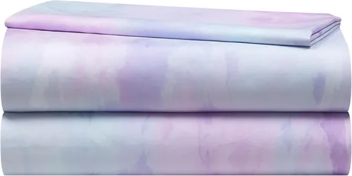 Miniatura 8 de Heritage Kids Juego de sábanas de 3 piezas, estampado de arcoíris, incluye sábana encimera, sábana bajera y funda de almohada, ropa de cama