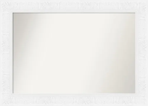 Miniatura 35 de Amanti Art Espejo de pared blanco de 30 x 42 pulgadas, espejo de baño rectangular blanco para decoración de pared de sala de estar, marco Parlor