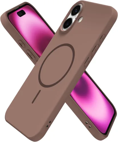 Miniatura 32 de oakxco Funda de silicona Mag Safe para iPhone 17 Pro Max, funda magnética delgada y fina compatible con carga inalámbrica MagSafe, bonita funda Negro