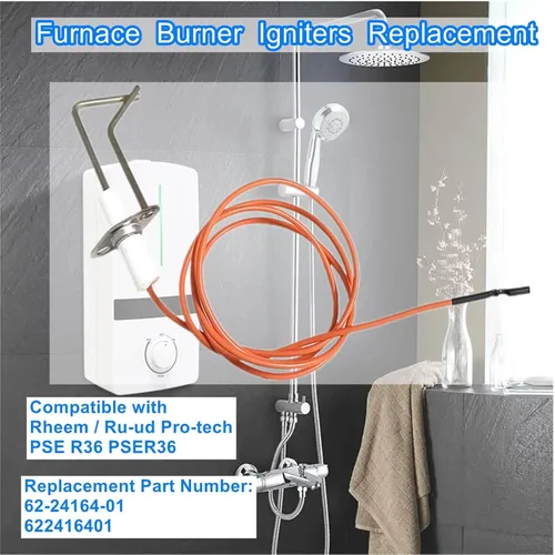 Miniatura 2 de Encendido directo por chispa 62-24164-01, encendedores de quemador de horno compatibles con Rheem Pro-tech PSE R36 PSER36, cable de alta temperatura