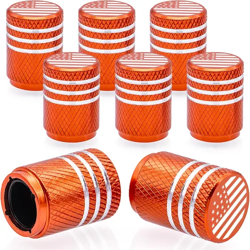 Miniatura 11 de 4 piezas tapones de válvula de neumático en forma de dados, cubiertas universales de válvula de neumático a prueba de polvo con núcleo de cobre