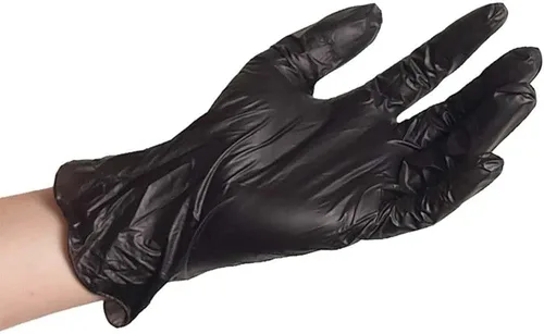 Miniatura 4 de ForPro Disposable Vinyl Gloves, Industrial Grade, Powder & Latex Free, Non-Sterile, Food Safe, 2.75 Mil Palm, 3.9 Mil Fingers Negro