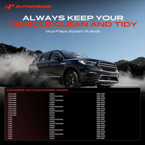 Miniatura 2 de A-Premium Juego de 4 guardabarros compatibles con Chevrolet y GMC Clase C/K, C1500 C2500 Suburban 92-99, C2500 K3500 88-20, Tahoe 95-99, Yukon