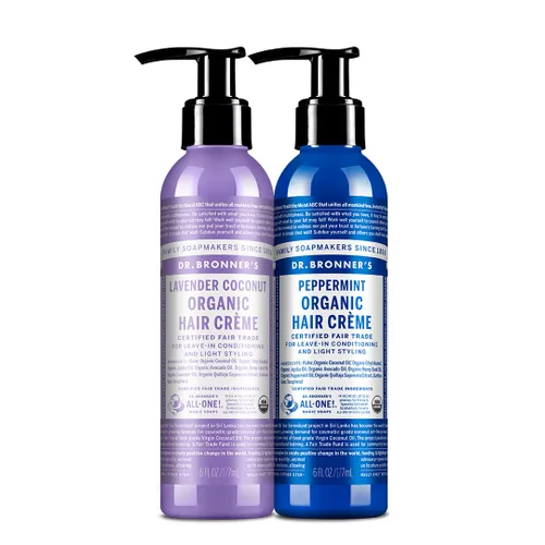Miniatura 10 de Acondicionador de pelo y crema de peinar Dr. Bronner de lavanda y coco, crema, 6 onzas líquidas
