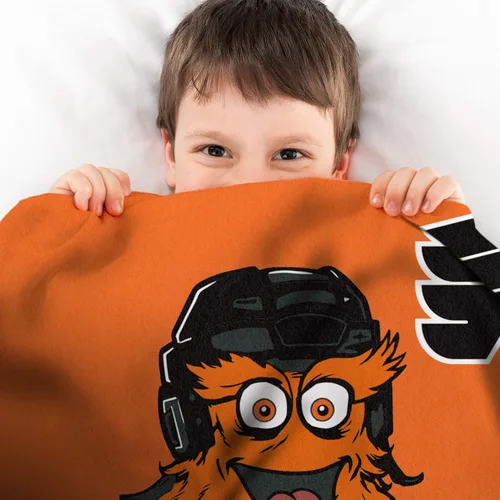 Miniatura 21 de Sleep Squad Anaheim Ducks Wild Wing Mascot - Manta de felpa Raschel de 60 x 80 pulgadas, una manta de mascota de la NHL
