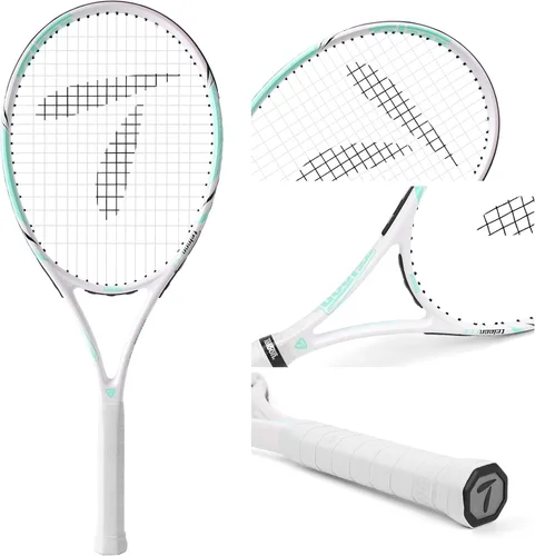 Miniatura 3 de Teloon Raquetas de tenis para adultos, 2 piezas, raqueta de tenis recreativa de 27 pulgadas para hombres y mujeres, estudiantes universitarios