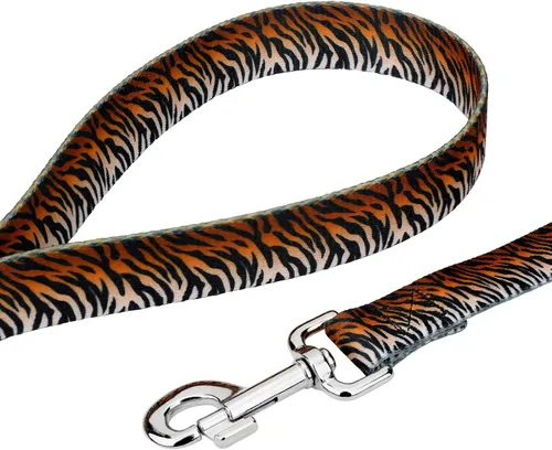 Miniatura 6 de Country Brook Petz - Collar y correa de perro martingala a rayas de tigre de Bengala, colección de estampados de animales con diseños salvajes
