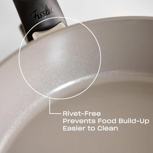 Miniatura 3 de Fissler Ceratal Comfort - Sartén antiadherente de cerámica de 10.2 pulgadas, color gris cálido, fabricado sin PFAS