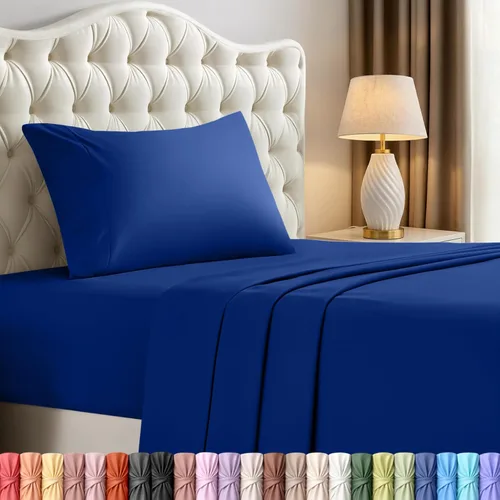 Miniatura 85 de Juego de sábanas King de Utopia Bedding – Juego de 4 sábanas para cama King, microfibra suave y transpirable, incluye 1 sábana bajera, 1 sábana Beige