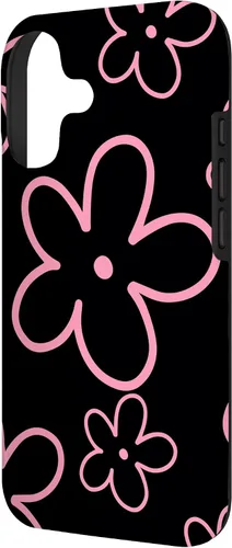 Miniatura 2 de Pink Black Flower Retro Modern Boho Floral Aesthetics Case for iPhone 17