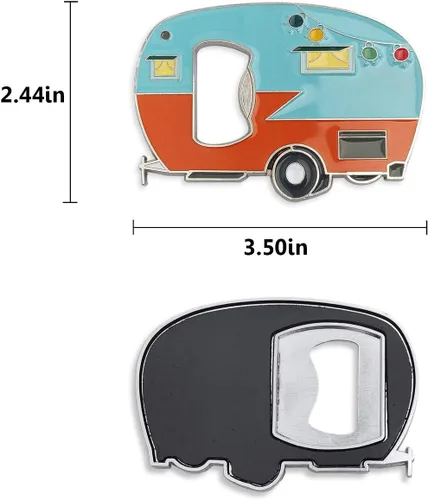 Miniatura 4 de Abrebotellas Magnético con Adhesivo Magnético para Nevera, Abrebotellas para Autocaravana RV Camper, Abrebotellas de Cerveza de Caravana, Idea