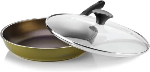 Miniatura 6 de TeChef - Sartén de color de 12 pulgadas con tapa de vidrio, recubierta con DuPont Teflon® Select - Colección de colores/revestimiento antiadherente