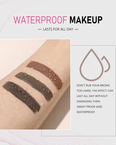 Miniatura 3 de Yfulfill Lápiz de Cejas Negro - Lápices de Cejas Impermeables para Mujeres Waterproof Eye Brow Pencil Black Color for Naturally Black Hair.