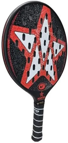 Miniatura 3 de Master Athletics MPro - Pala de tenis con plataforma ovalada (negro/rojo)