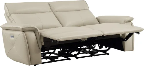 Miniatura 6 de Lexicon Raelynn Power - Sofá biplaza reclinable doble, color gris pardo gris topo