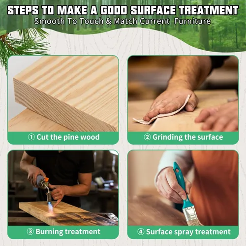 Miniatura 5 de Taburete largo de madera, taburete de madera de 2 escalones con almohadillas antideslizantes para cocina, cama alta para niños, adultos y ancianos
