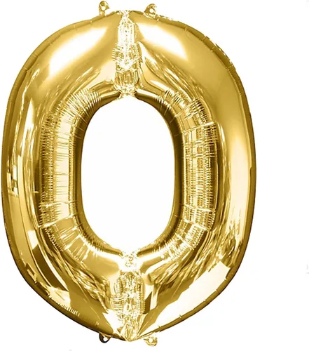 Miniatura 22 de Efavormart - Globo de aluminio dorado gigante de 40 pulgadas con número 0, globo metálico brillante con número de helio para cumpleaños