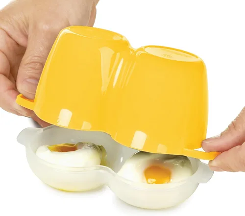 Miniatura 4 de Prep Solutions by Progressive Microwave Poach Perfect - Huevos perfectos para escalfar, sin ensuciar, sin olor, sin BPA, aptos para lavavajillas