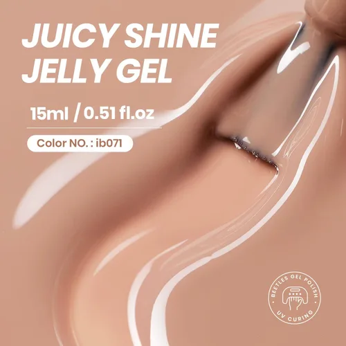 Miniatura 382 de Beetles - Esmalte de uñas de gel marrón – 0.5 onzas líquidas de esmalte de gel marrón oscuro, lámpara LED UV para uñas, regalo de manicura para I
