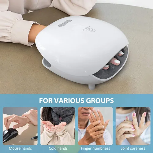 Miniatura 8 de Comfier Paquete de masajeador de mano de masaje de espalda Cojín de asiento de masaje de tejido profundo, almohadilla de silla de masaje