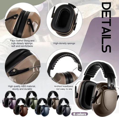Miniatura 3 de Amylove 12 unidades de protección auditiva para adultos y niños, auriculares con cancelación de ruido, orejeras de tiro a granel con reducción