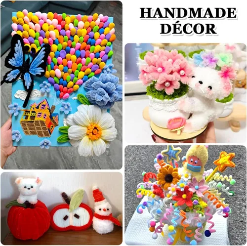 Miniatura 4 de Bundooraking 1000 limpiadores de tuberías negros, limpiadores de tuberías para manualidades, artes y manualidades, suministros de manualidades