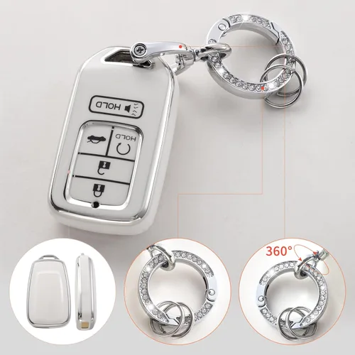 Miniatura 4 de YO&YOYE Funda para Llavero de TPU con Anillo para Llaves