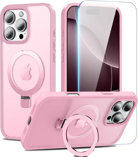 Miniatura 12 de Fin2feel Funda Magnética para iPhone 12/iPhone 12 Pro con Protector de Pantalla, Compatible con MagSafe, Funda de Teléfono con Soporte Stash