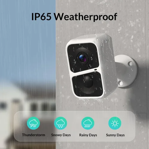 Miniatura 2 de Vicohome - Cámara de seguridad inalámbrica WiFi 2K alimentada por batería, para exteriores/interiores con detección de movimiento AI, visión