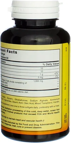 Miniatura 3 de Nature's Blend Aceite de pescado omega-3 inodoro 60 Sgels