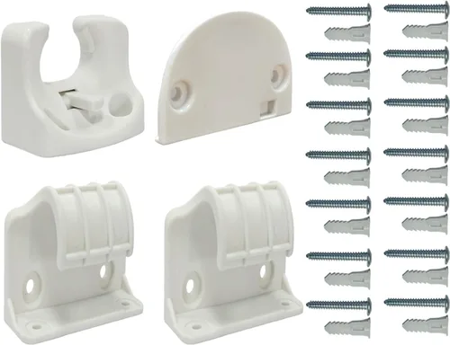 SPACEANY Kit de piezas de repuesto retráctil para puerta de bebé, accesorios oficiales para puertas de seguridad SPACEANY - Incluye montaje de Blanco